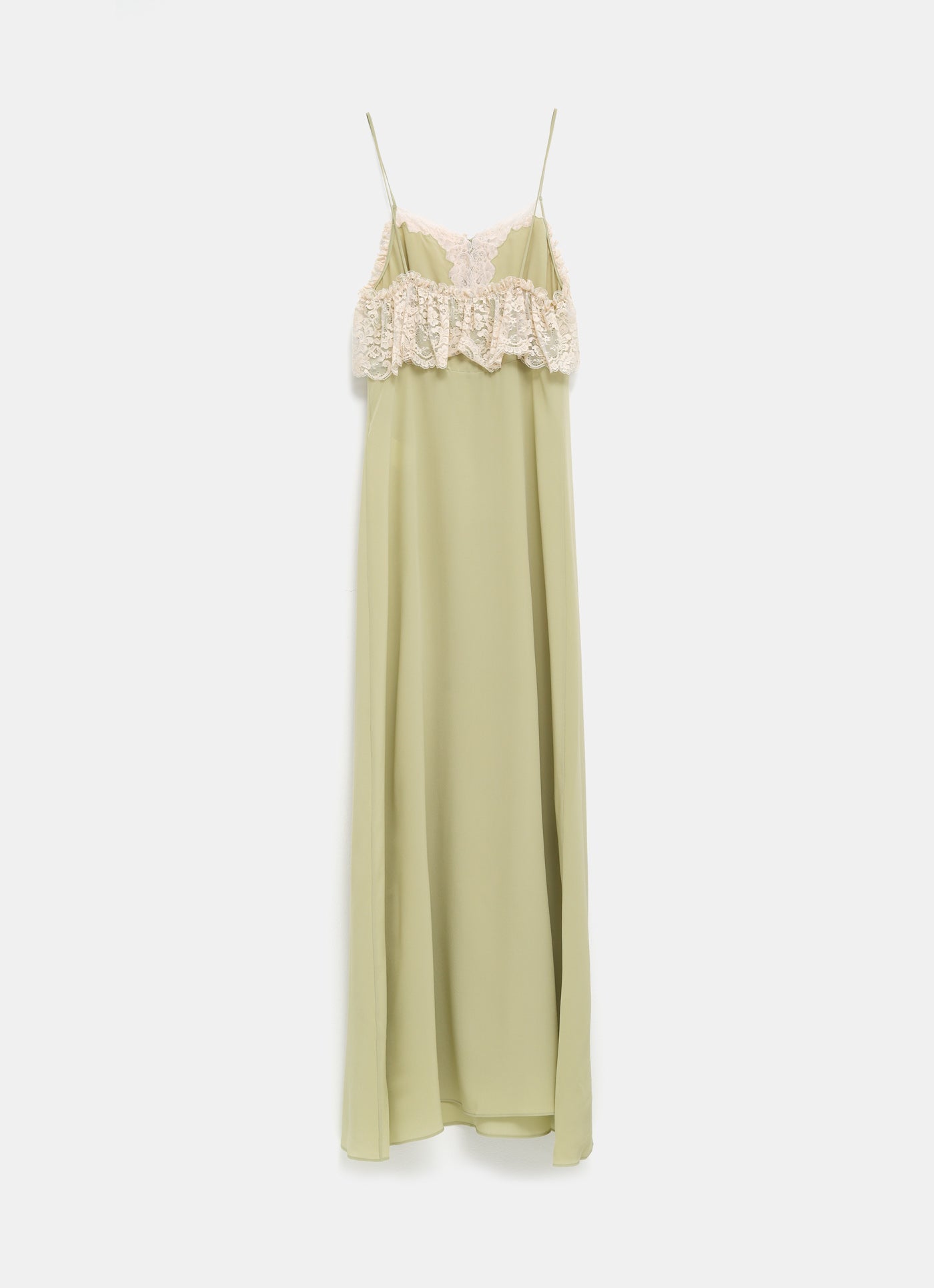 Vestido largo con tirantes finos