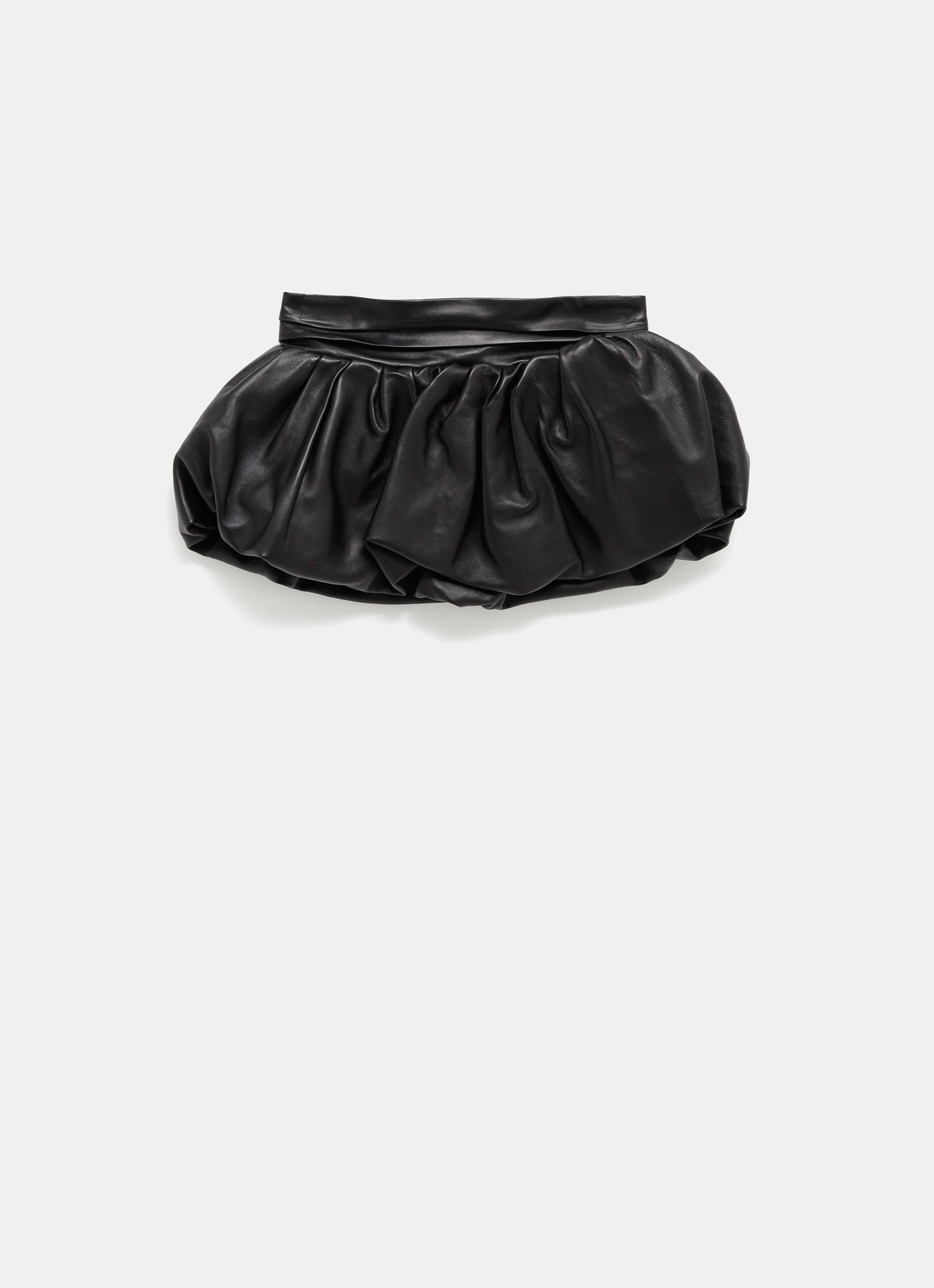 Cinturón peplum de cuero