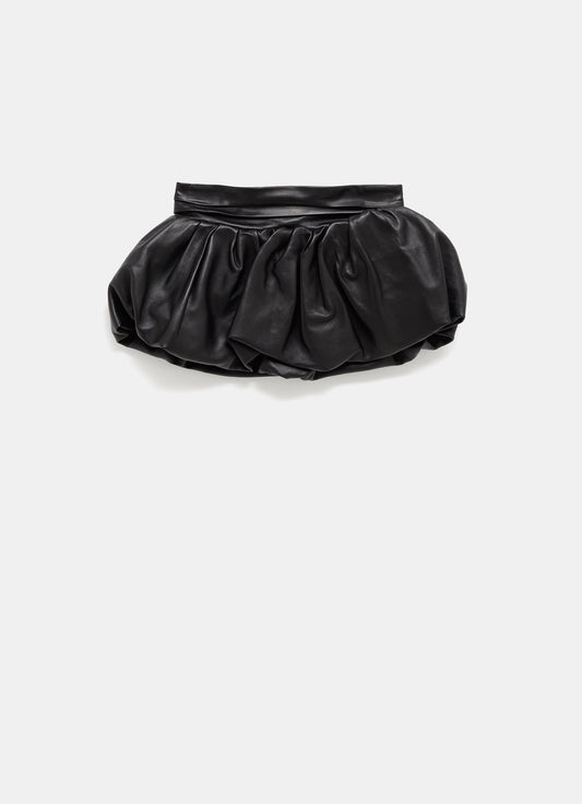 Cinturón peplum de cuero