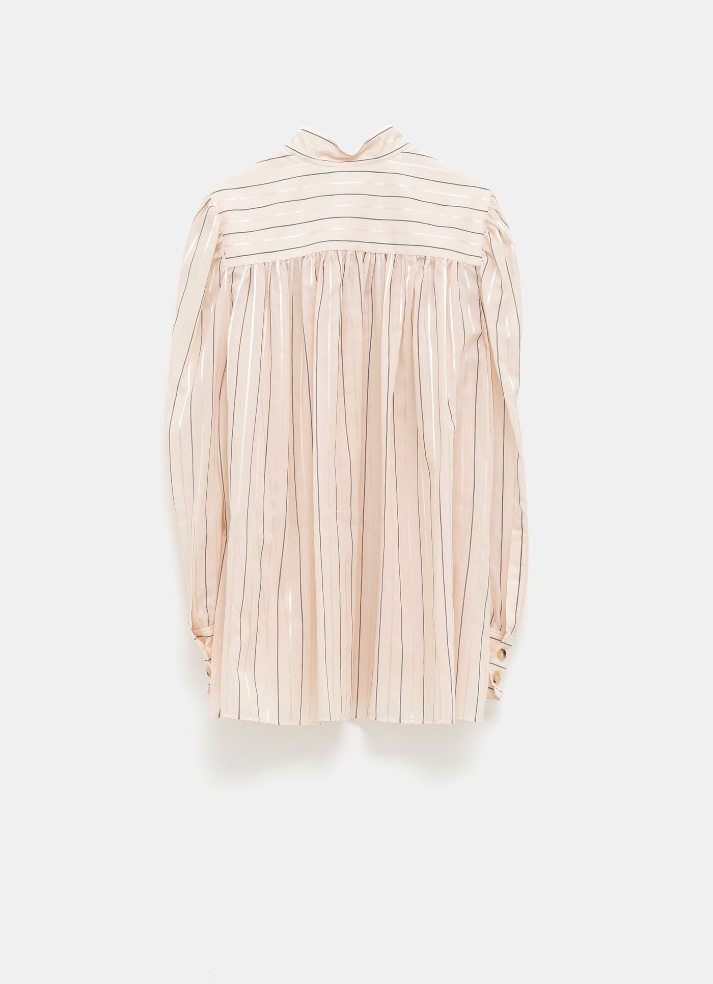 Blusa fruncida de popelina