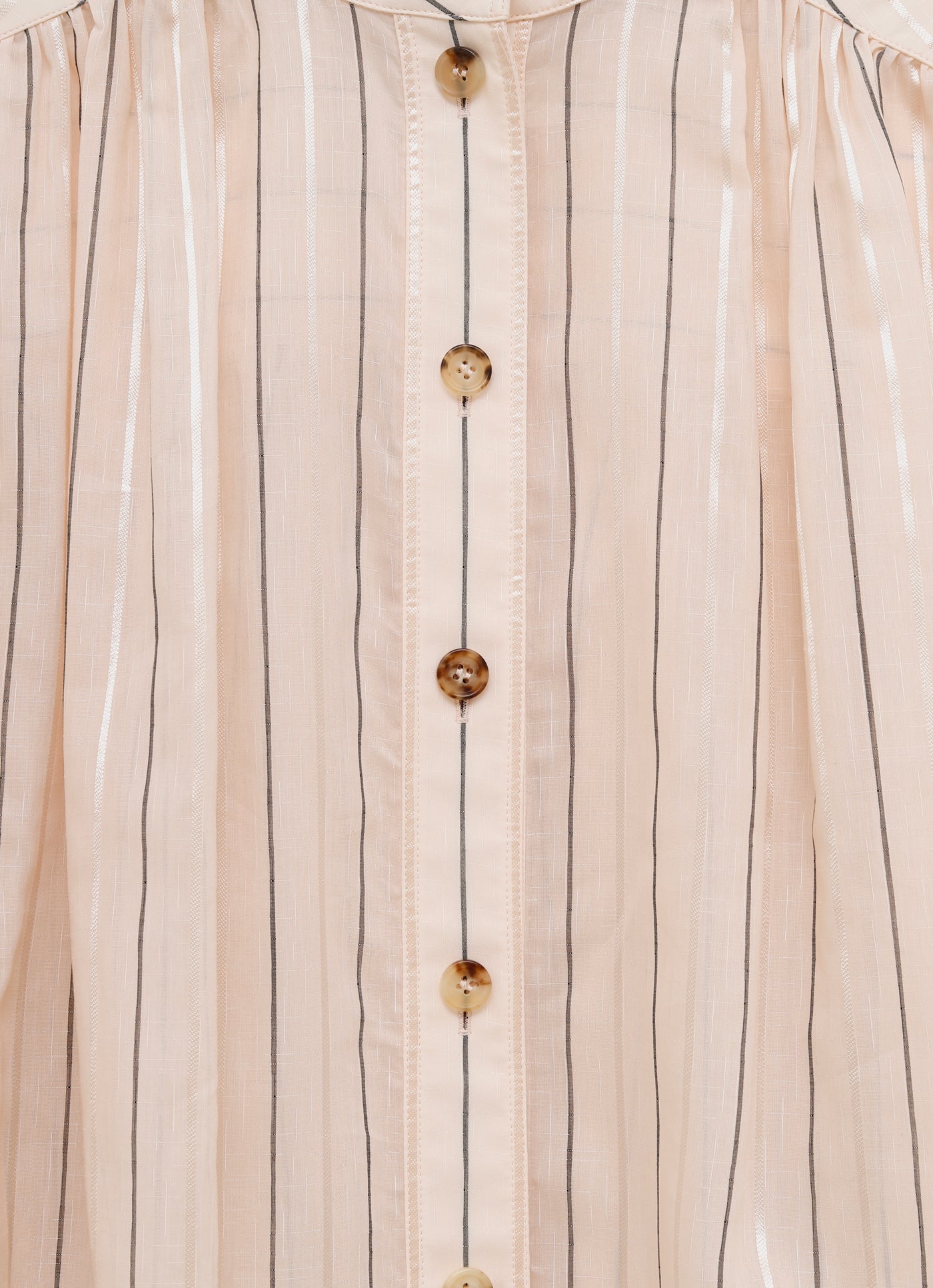 Blusa fruncida de popelina