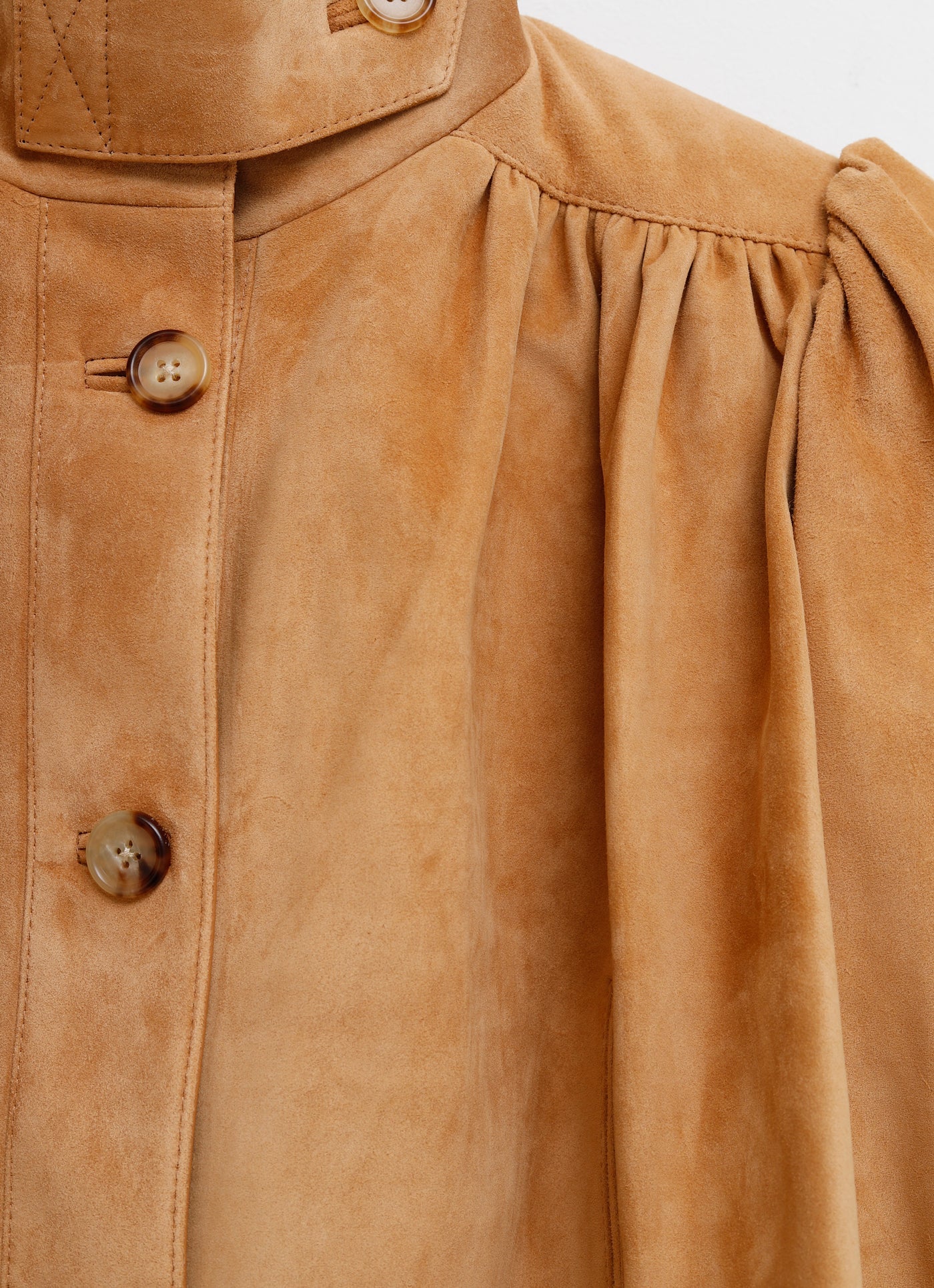 Chaqueta cropped de ante