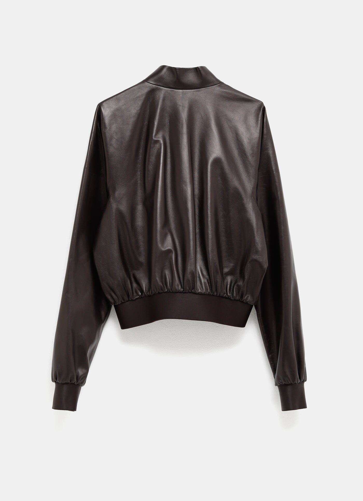 Chaqueta bomber de piel para mujer
