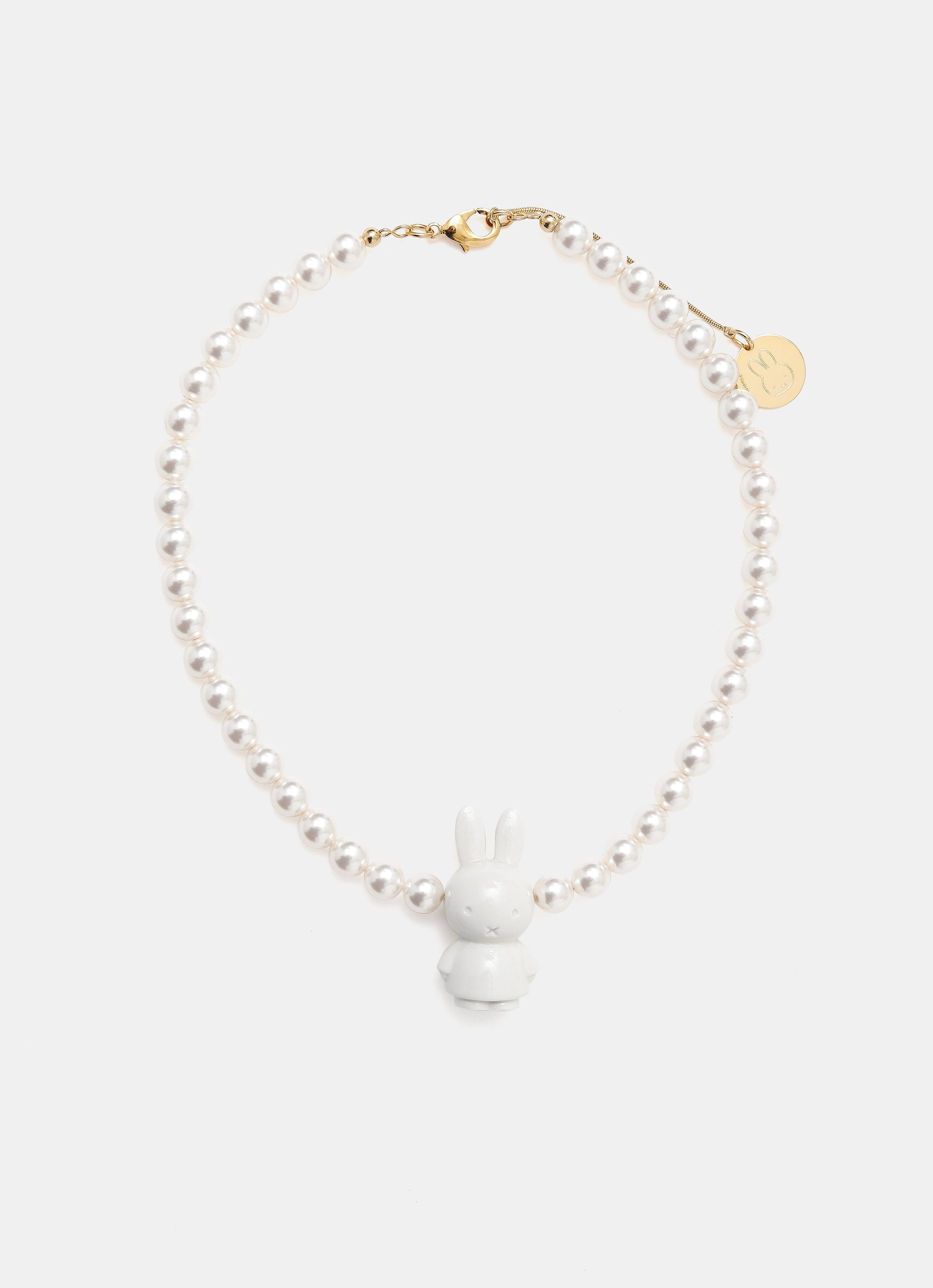 Collar de perlas con colgante Miffy