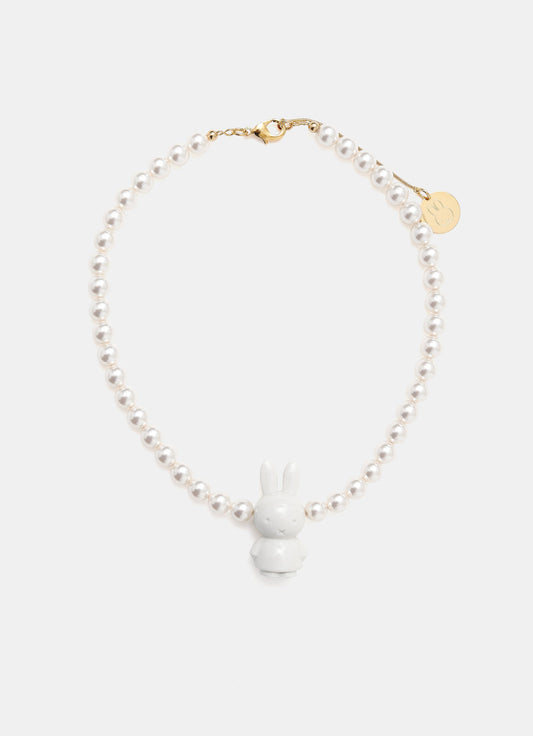 Collar de perlas con colgante Miffy