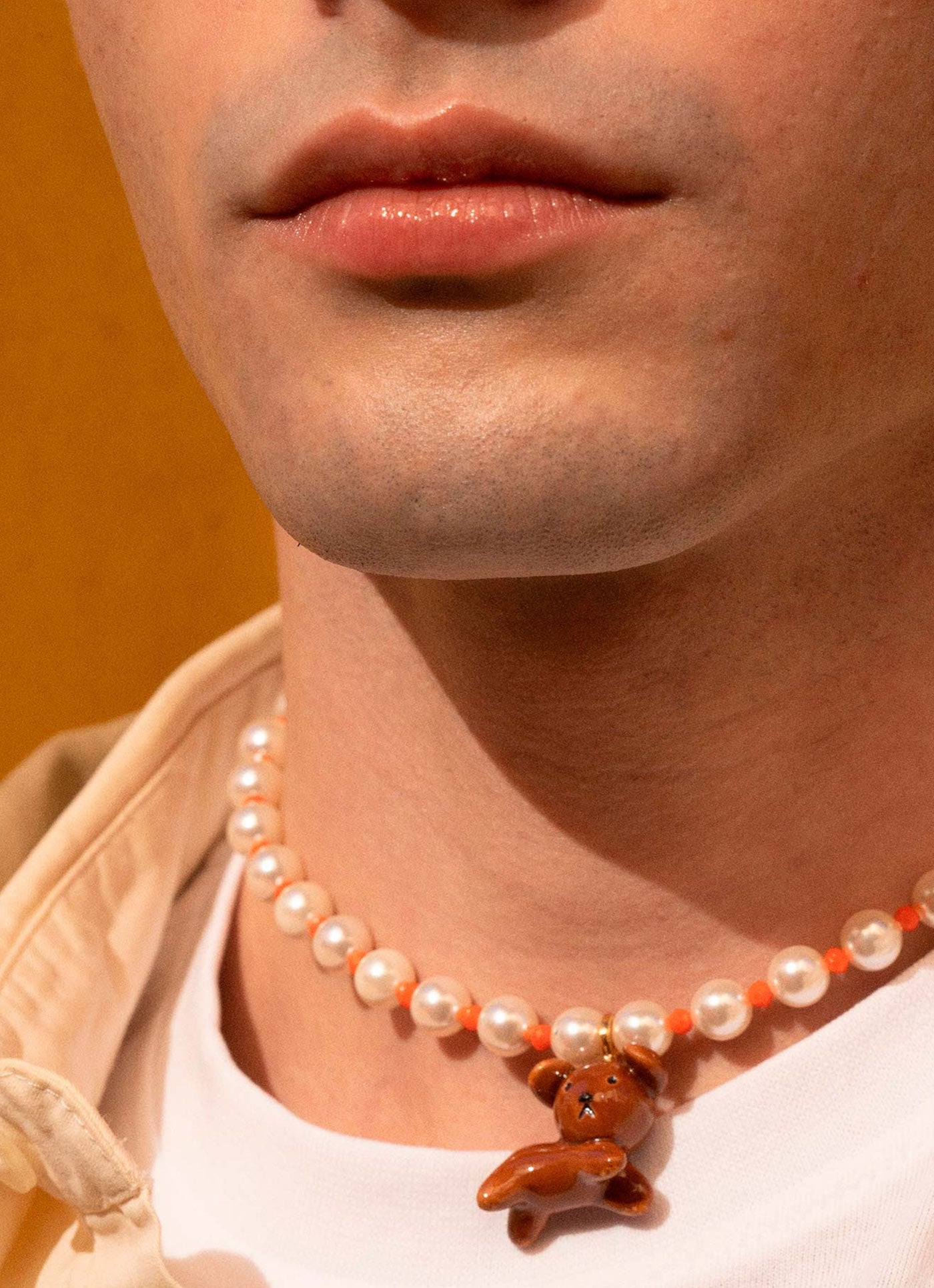 Collar de perlas con colgante Snuffy