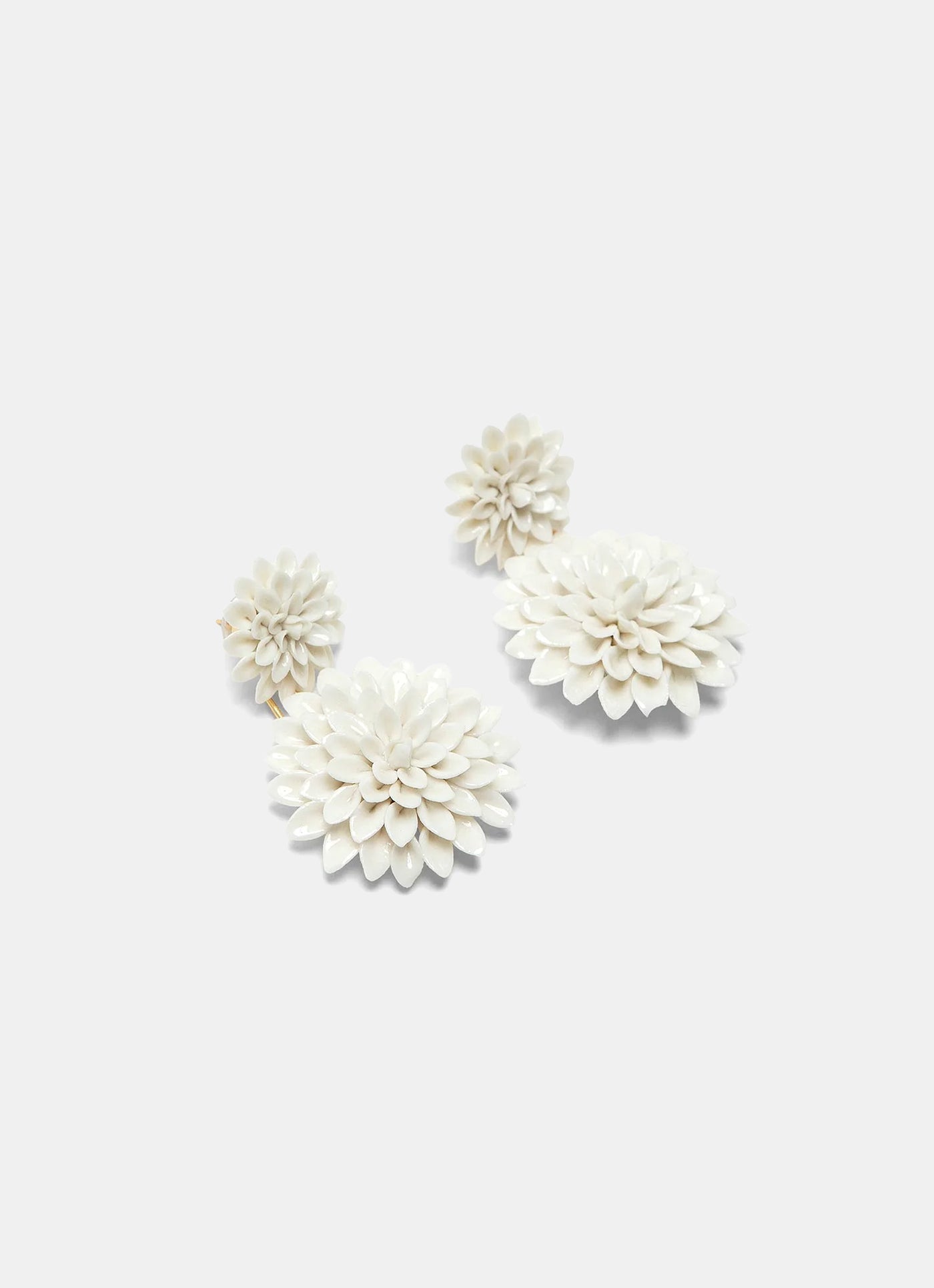 Pendientes de Dalia doble