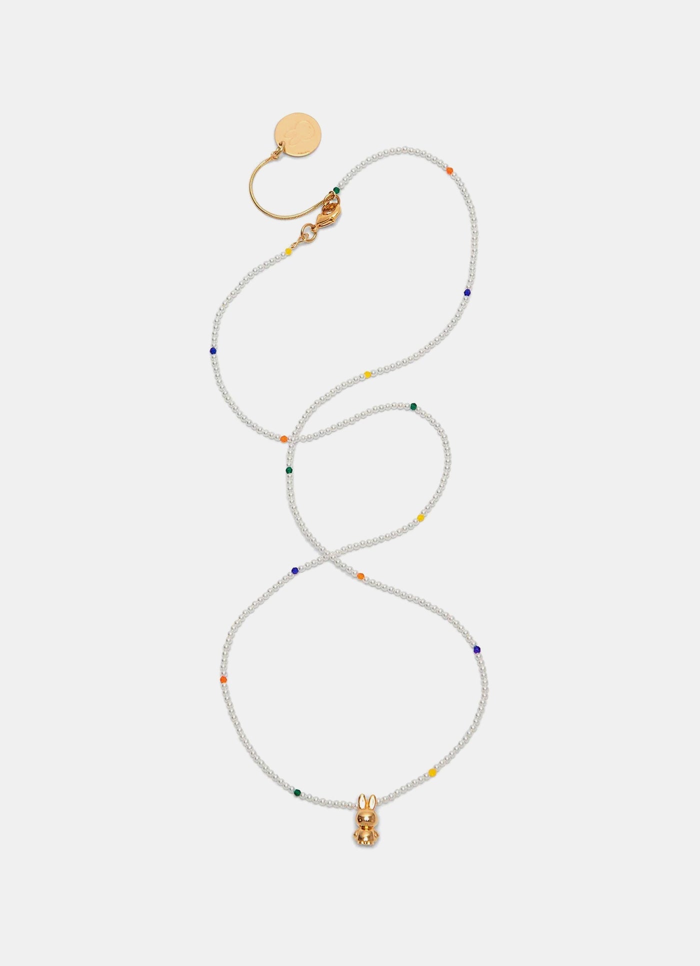 Collar de perlas con colgante Miffy