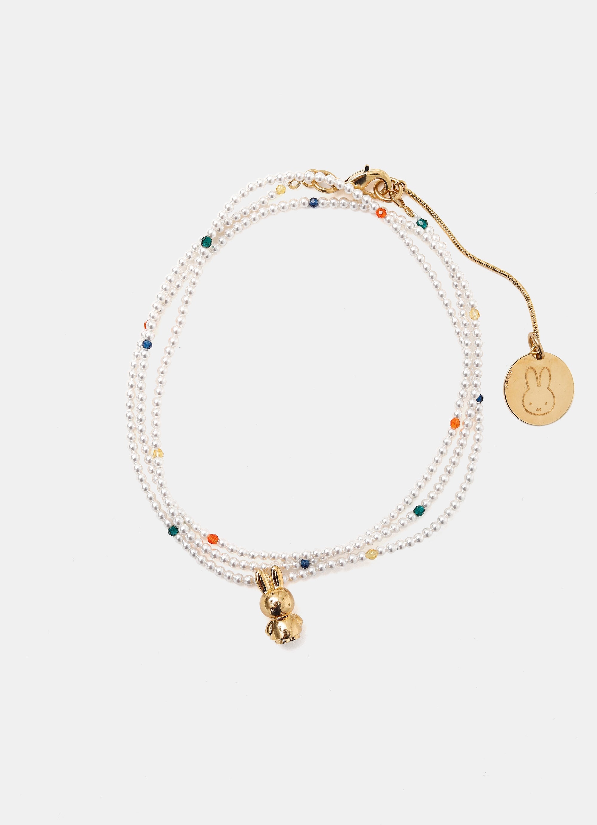 Collar de perlas con colgante Miffy