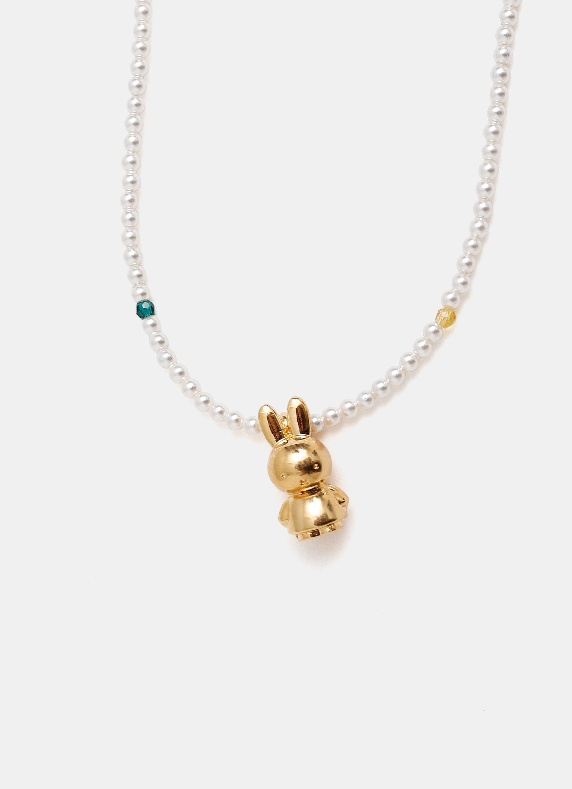 Collar de perlas con colgante Miffy