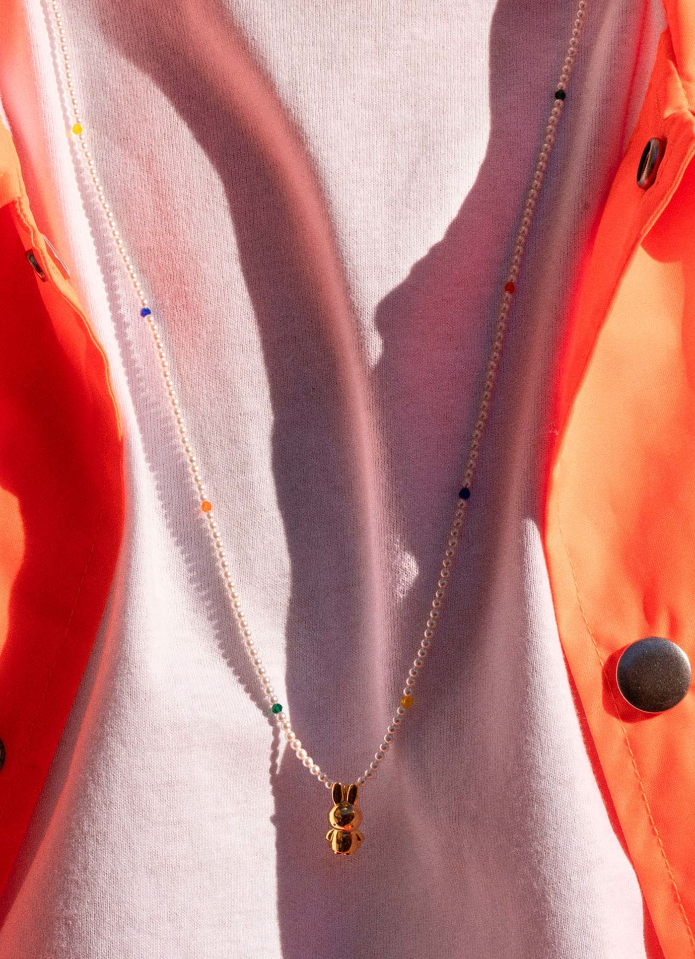 Collar de perlas con colgante Miffy