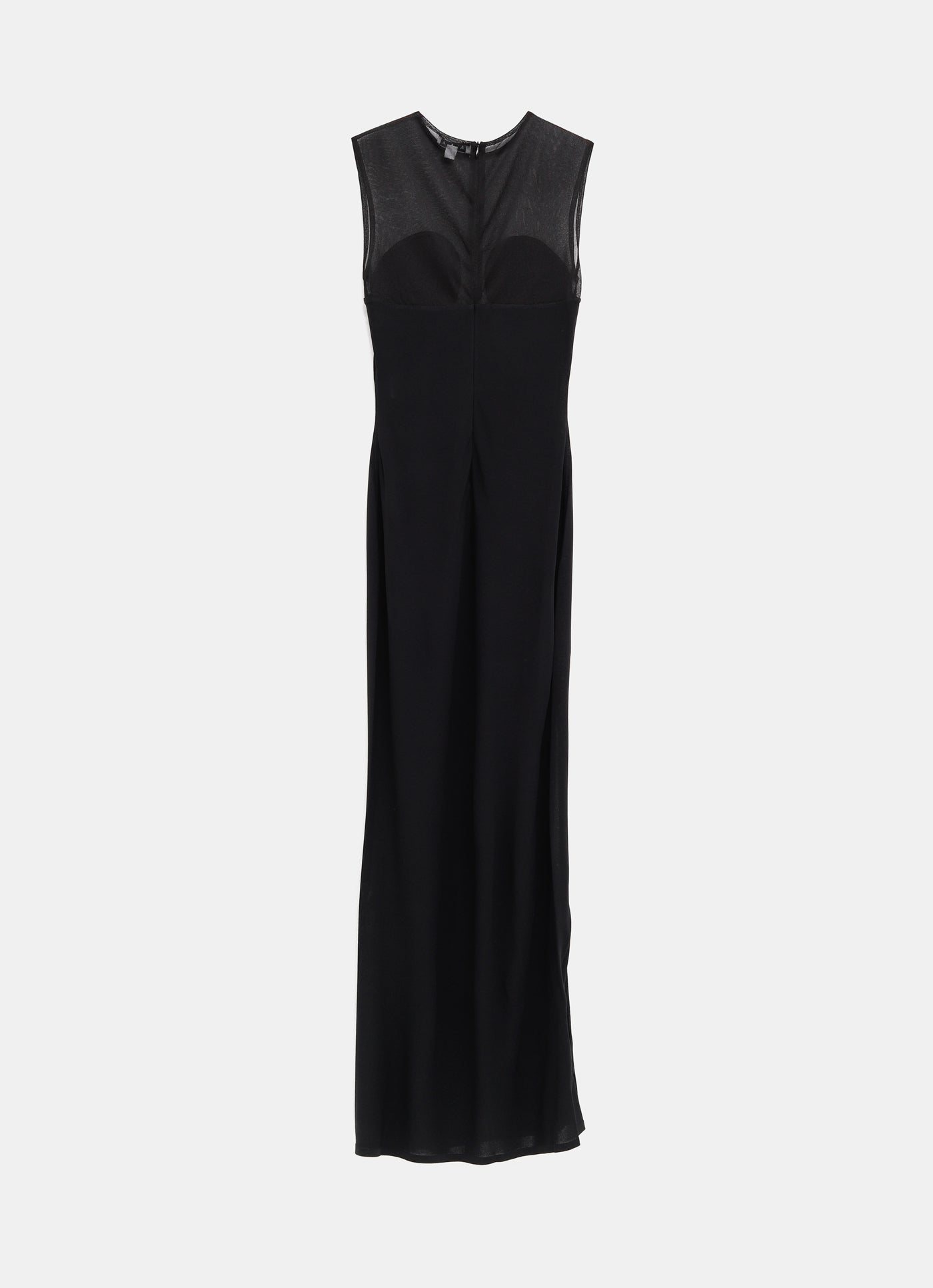 Vestido con panel transparente