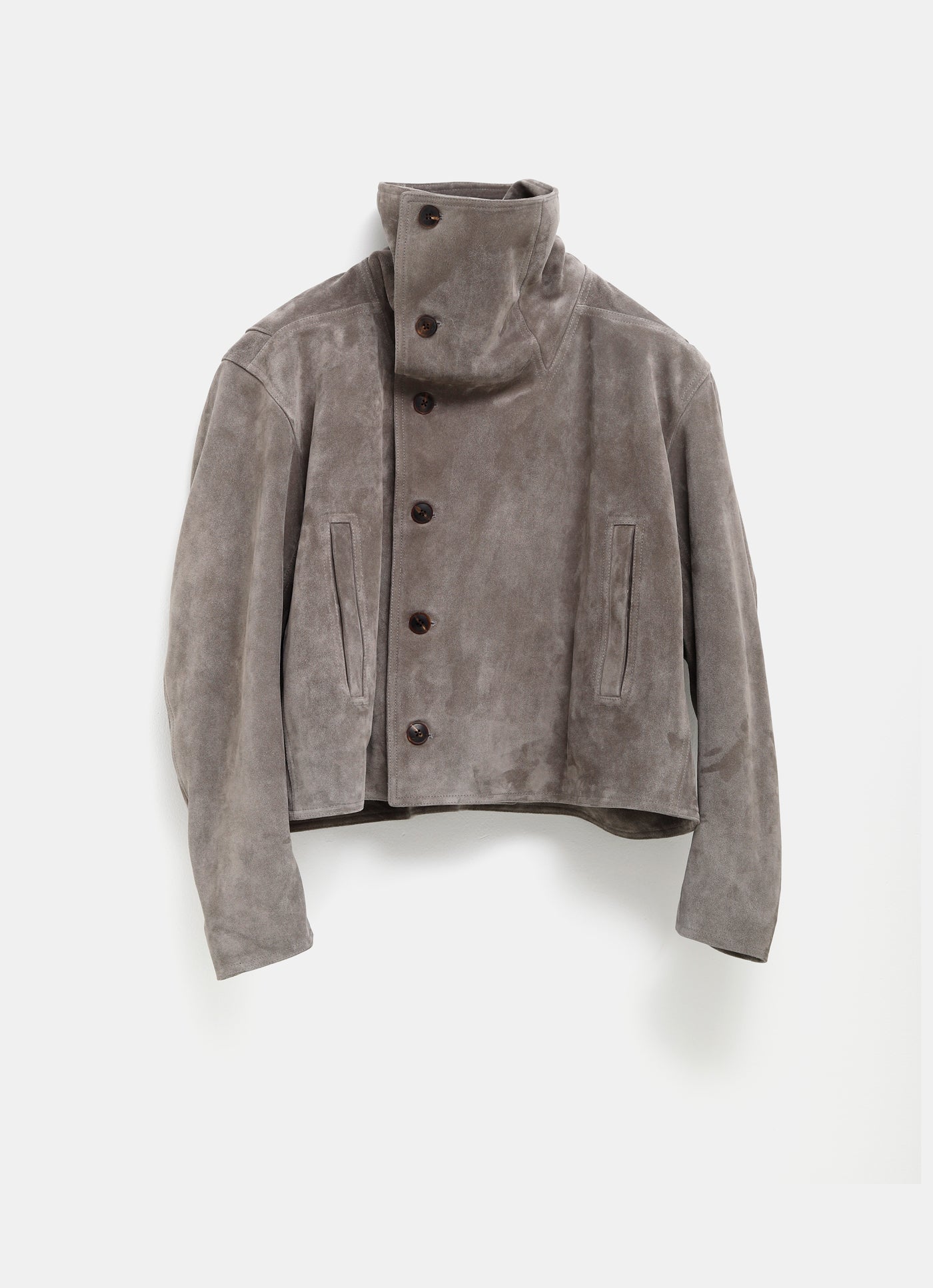 Chaqueta de cuero acolchada