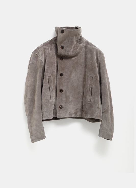 Chaqueta de cuero acolchada