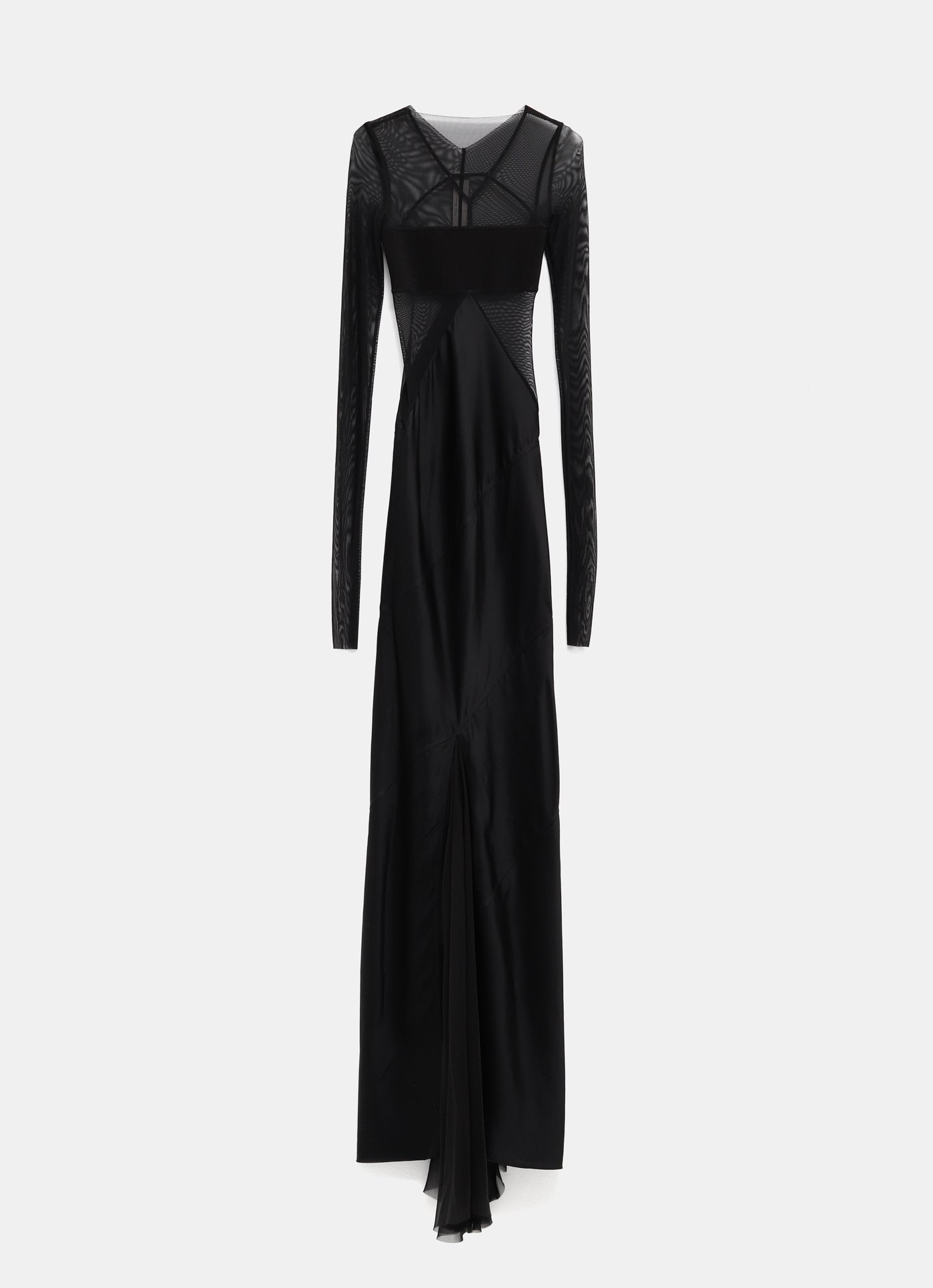 Vestido de noche combinado