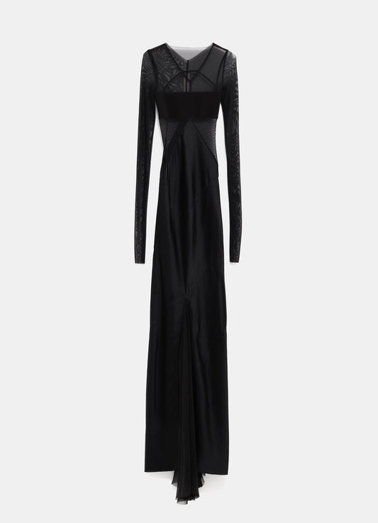 Vestido de noche combinado