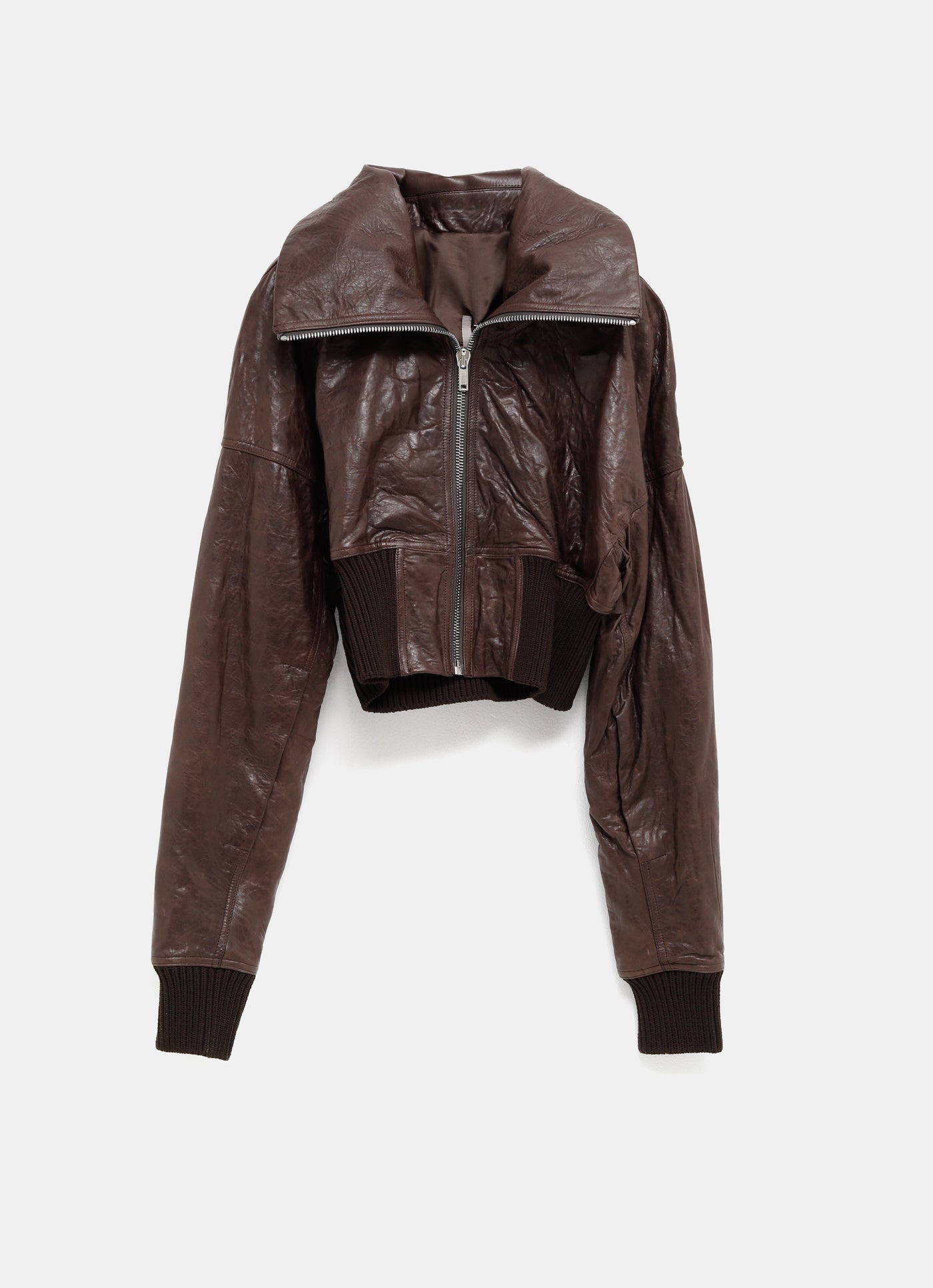 Bomber de piel acolchada