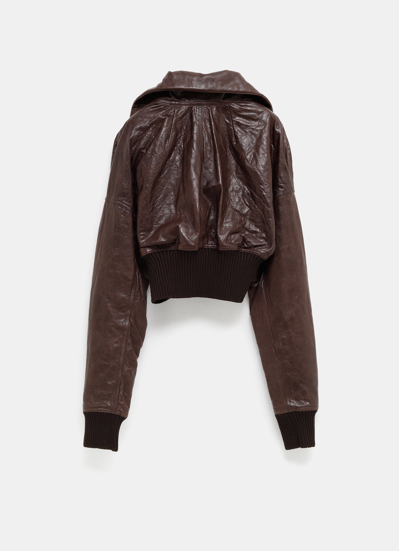 Bomber de piel acolchada