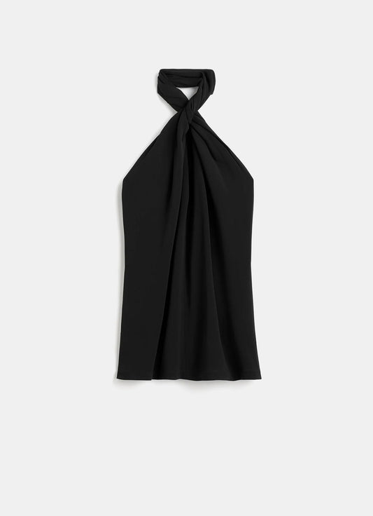 Top halter retorcido