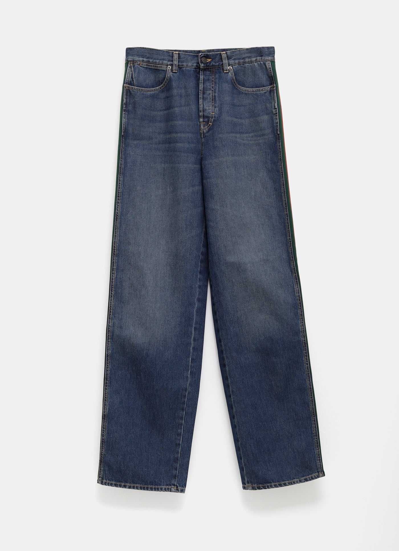Pantalón vaquero con detalle Web para hombre