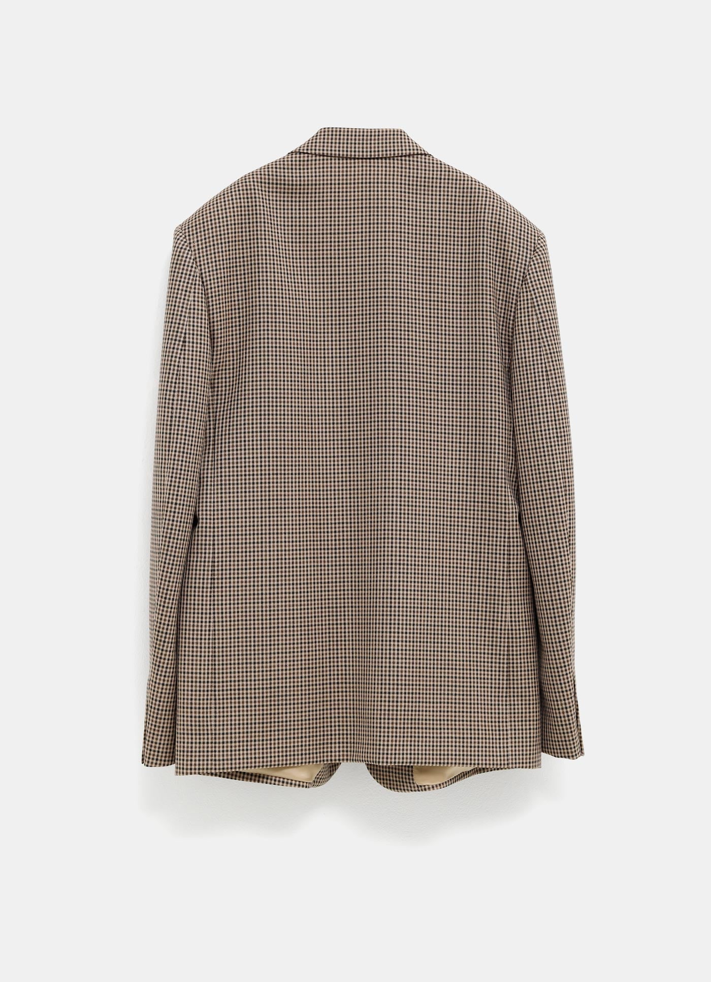 Chaqueta gingham sencilla para hombre