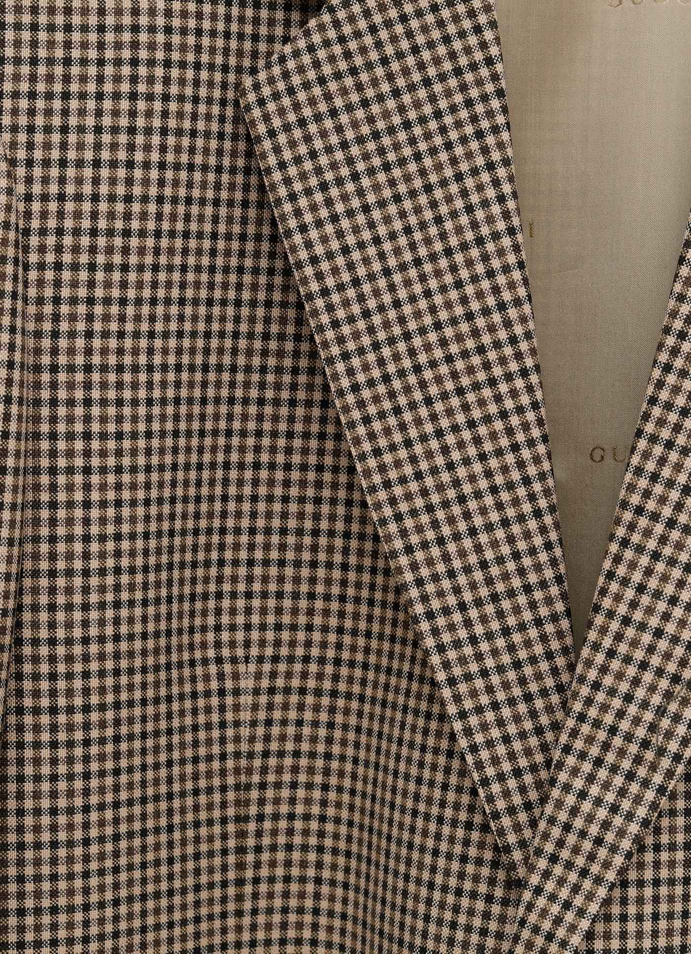 Chaqueta gingham sencilla para hombre