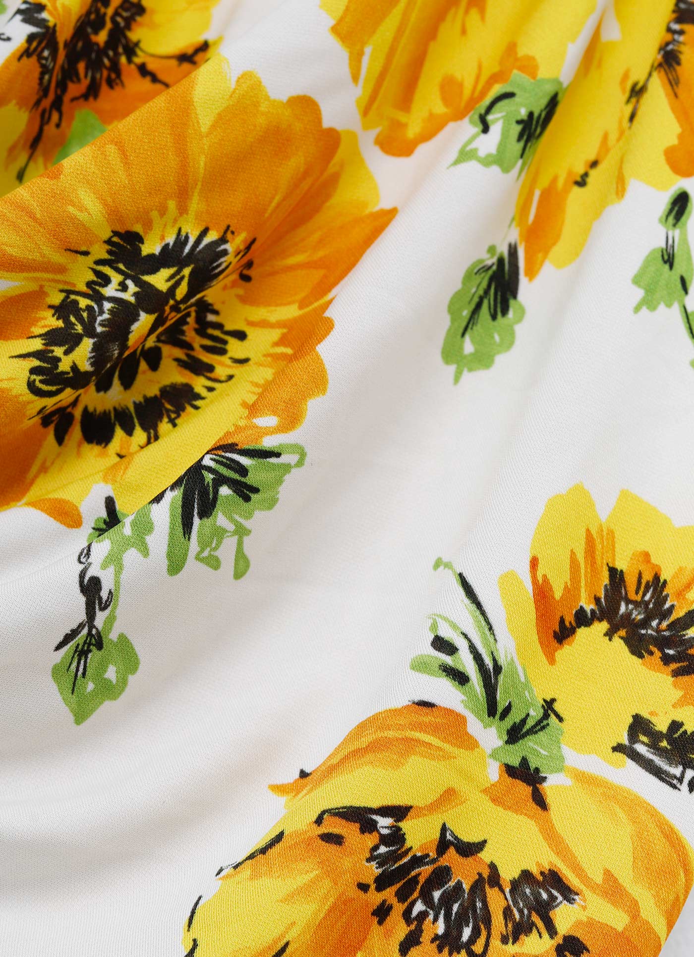 Vestido con abertura y estampado floral