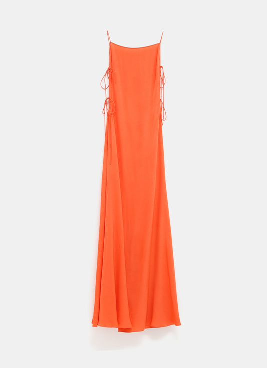 Vestido Cady con lazadas