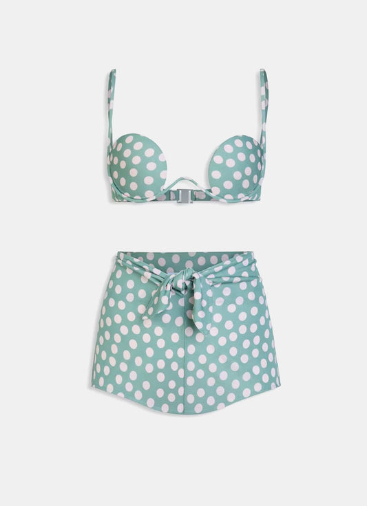 Set de bikini con lunares