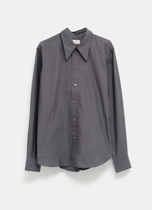 Camisa con cuello de punta para mujer