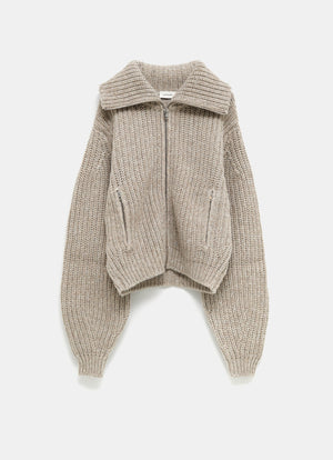 Cárdigan con cremallera para mujer