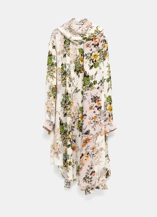 Vestido camisero floral
