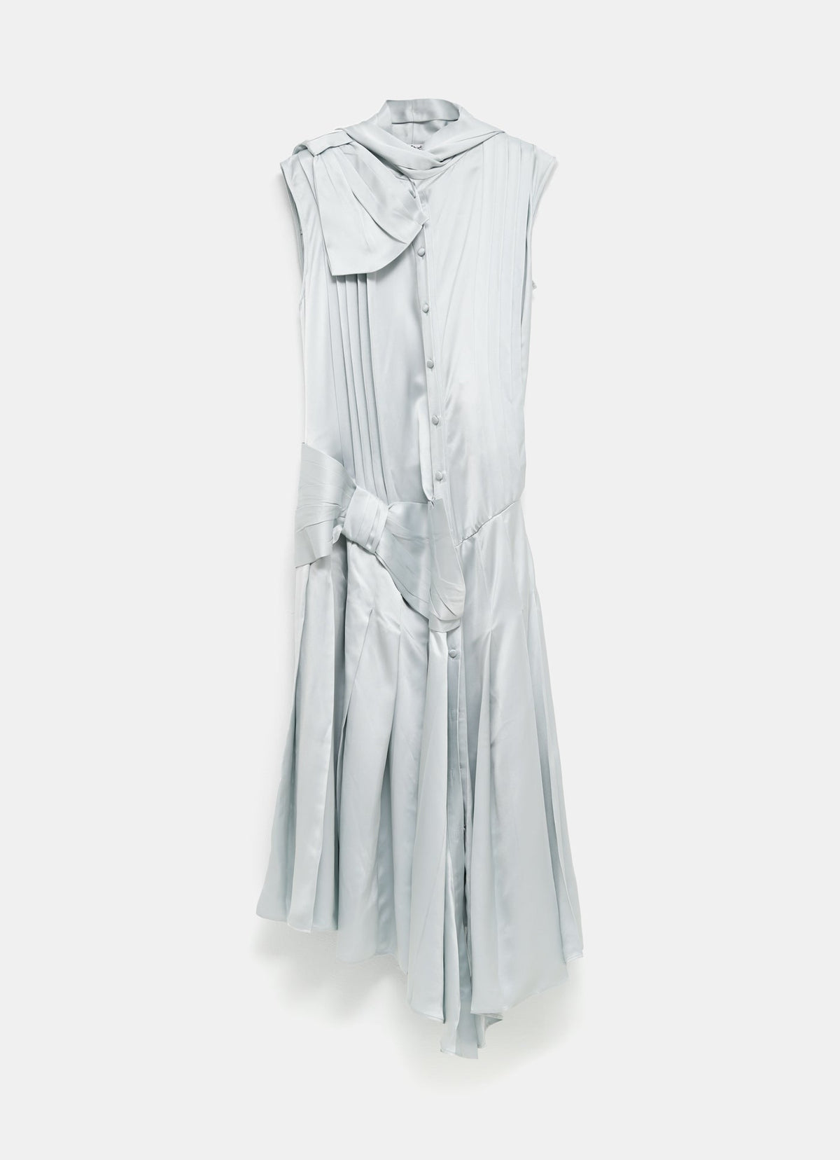 Vestido de seda con lazos