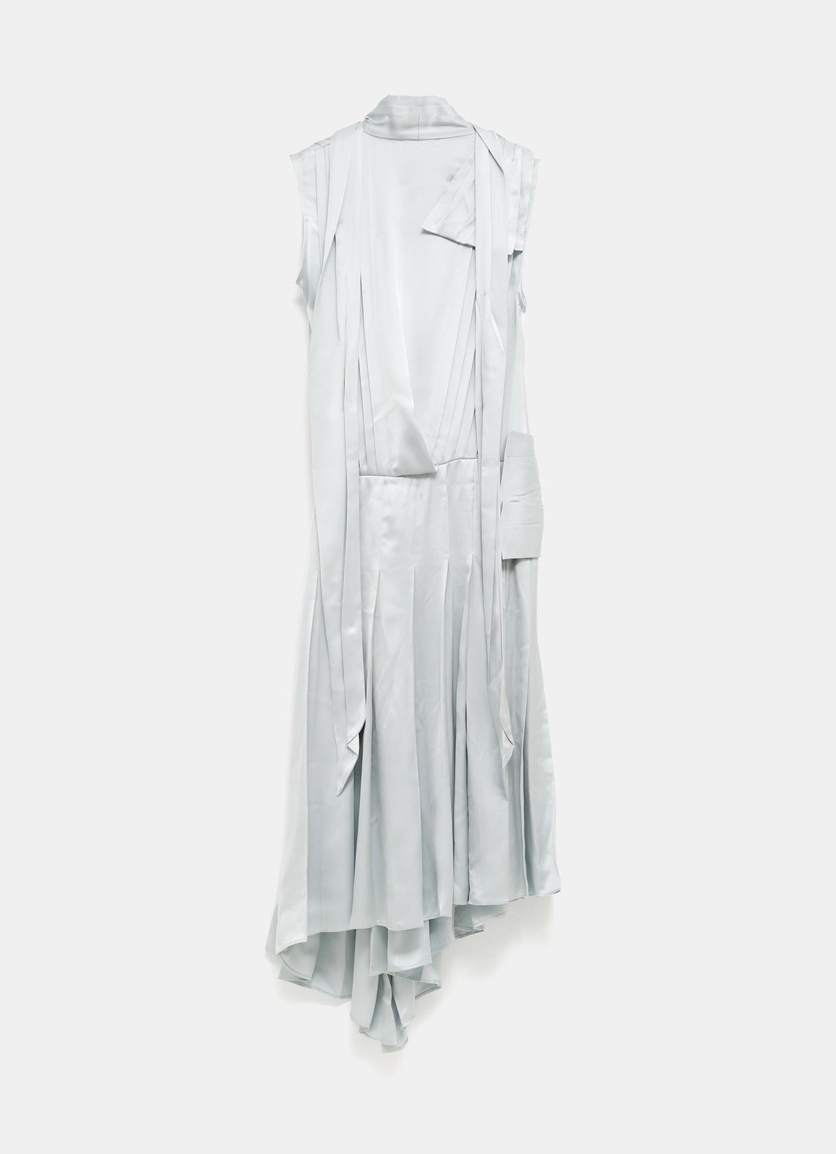 Vestido de seda con lazos