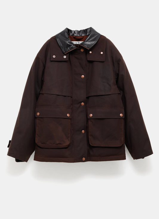 Chaqueta encerada para mujer
