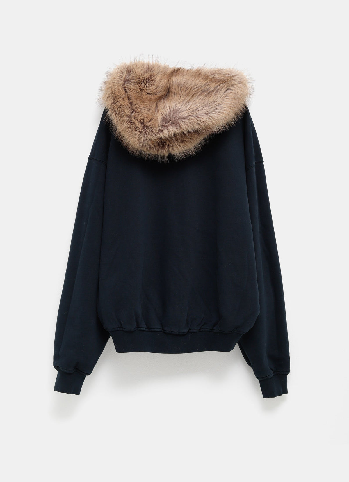 Sudadera con capucha de pelo sintético para mujer