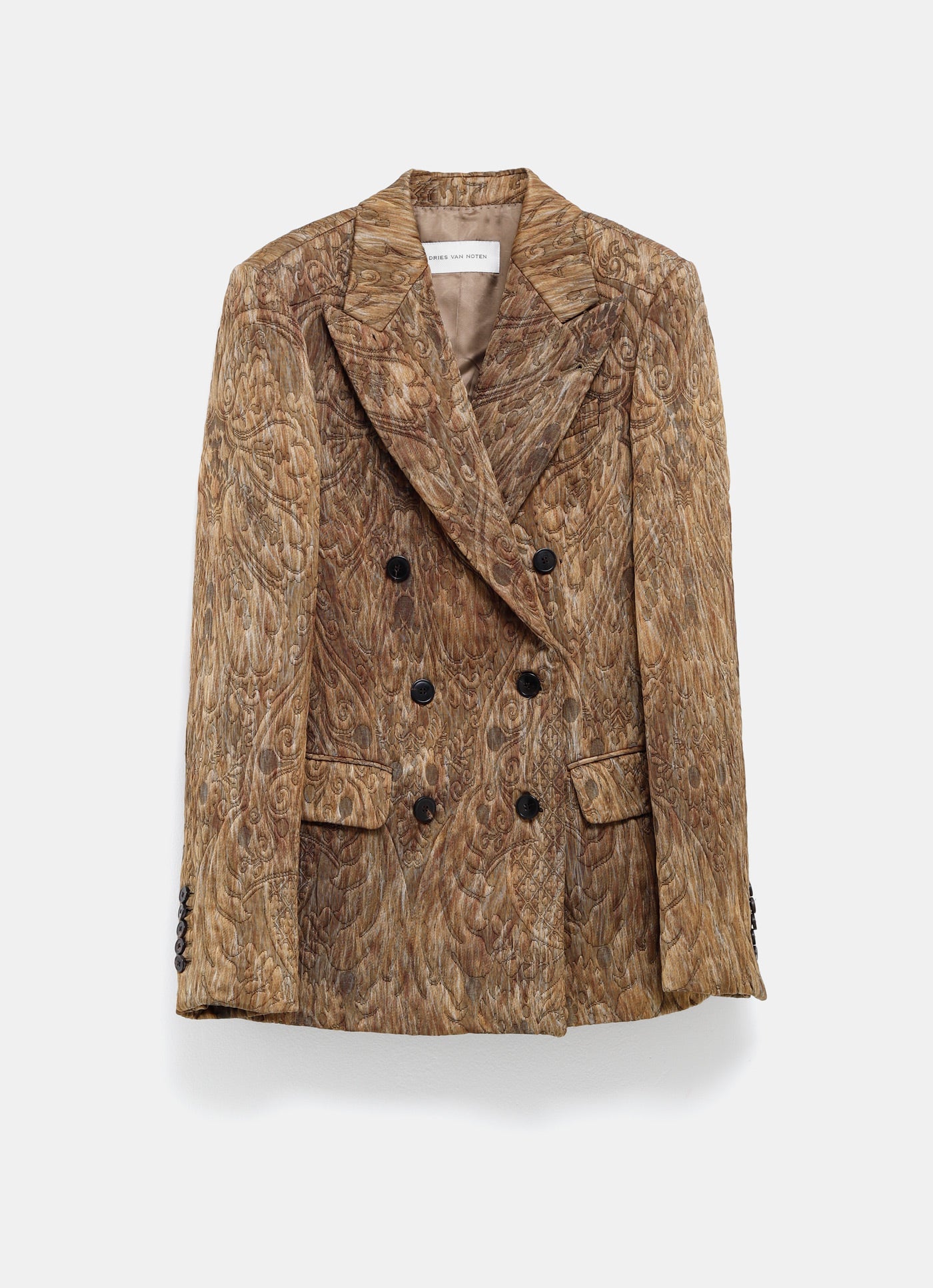 Chaqueta cruzada con bordado