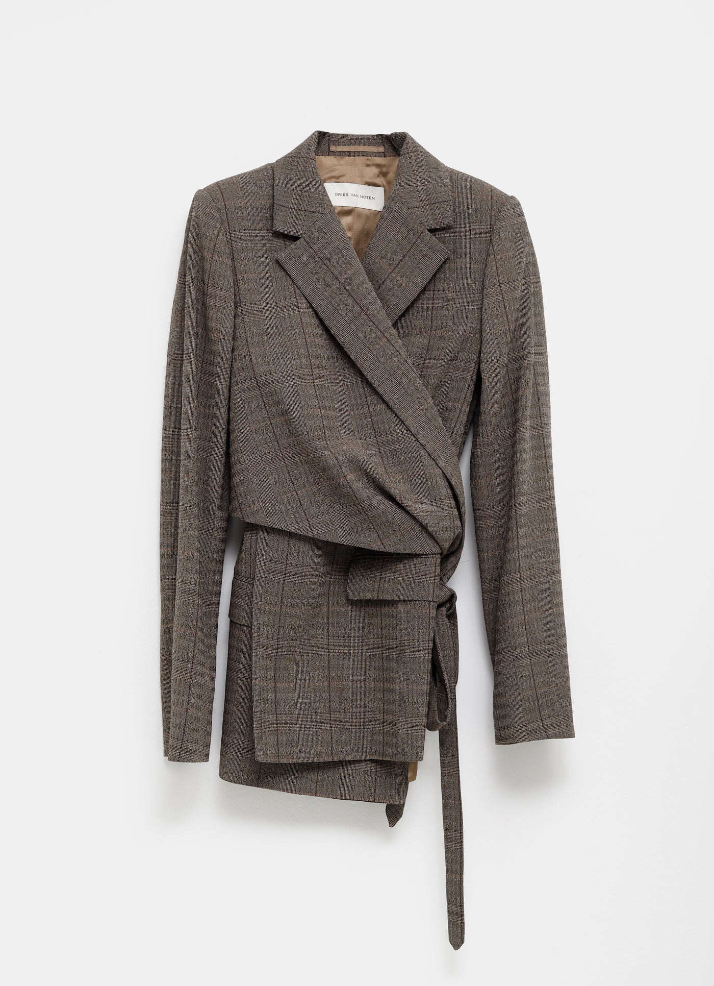 Blazer drapeada de lana