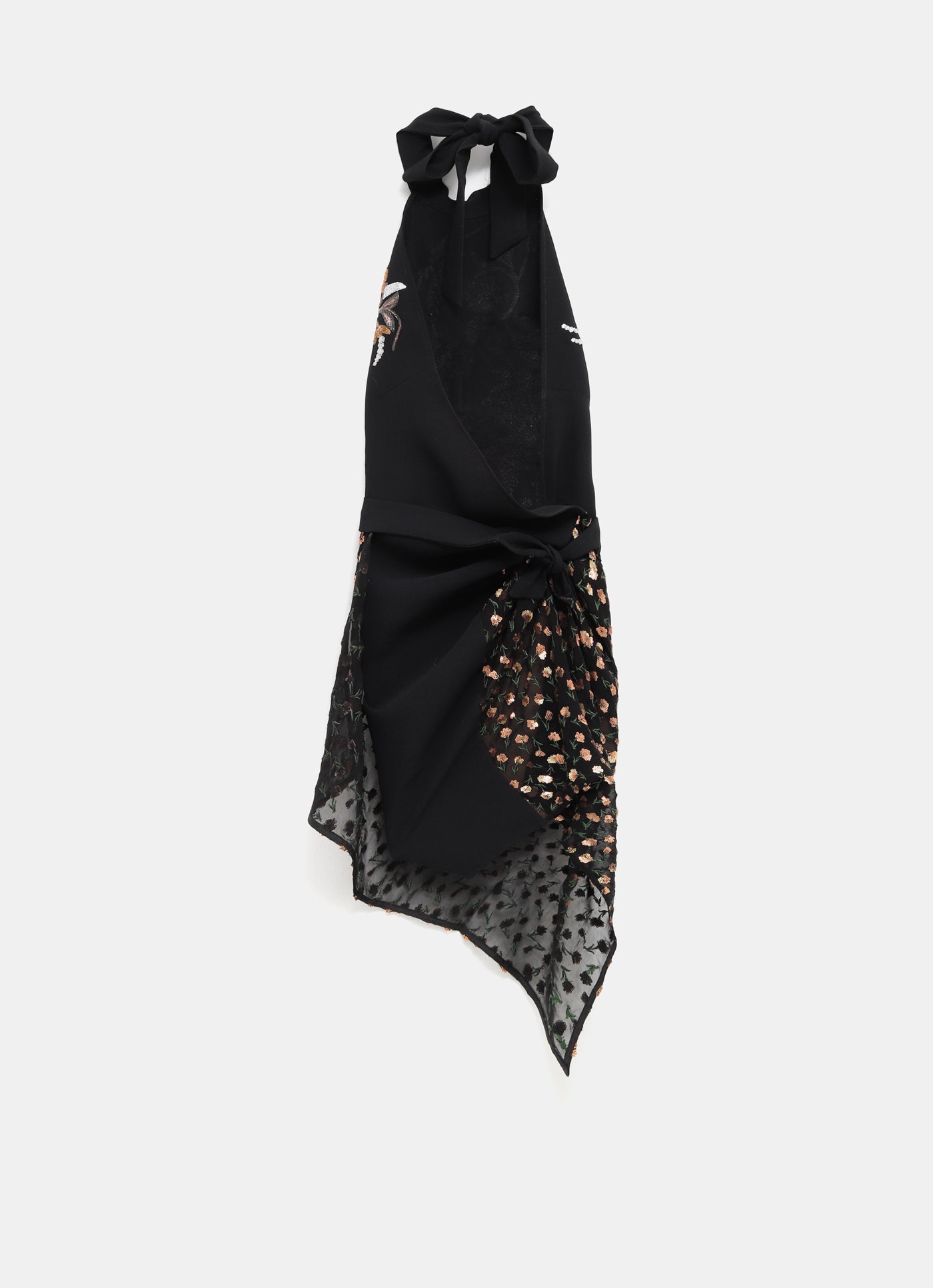 Top halter con lentejuelas