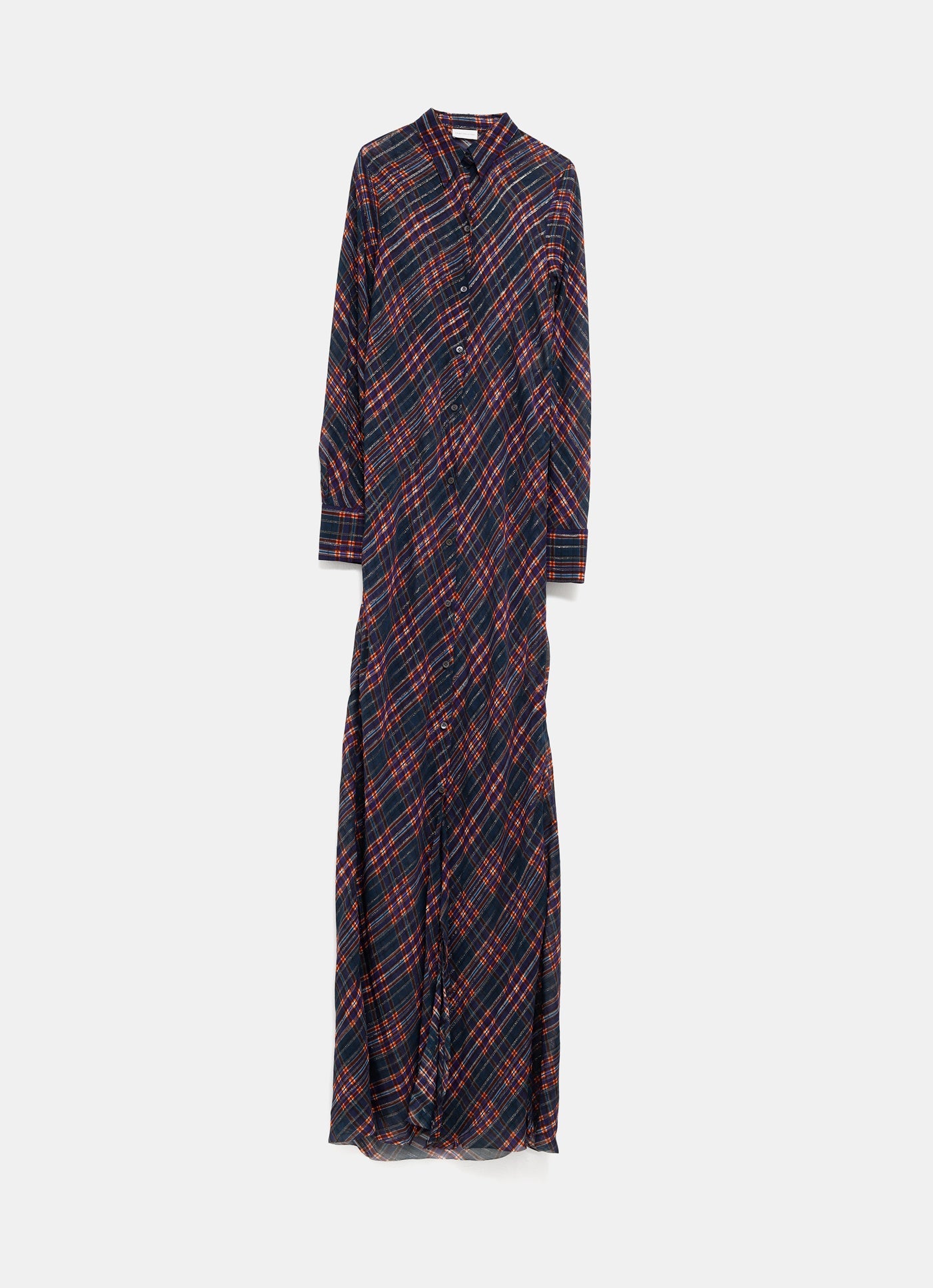 Vestido largo de lurex