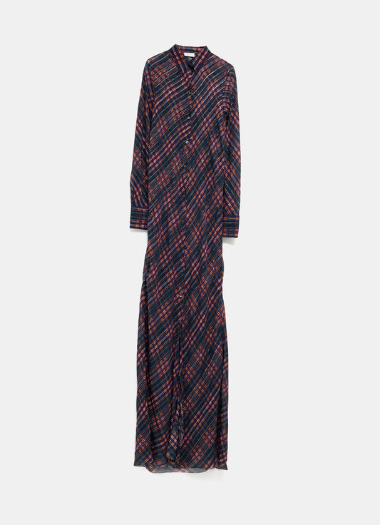 Vestido largo de lurex