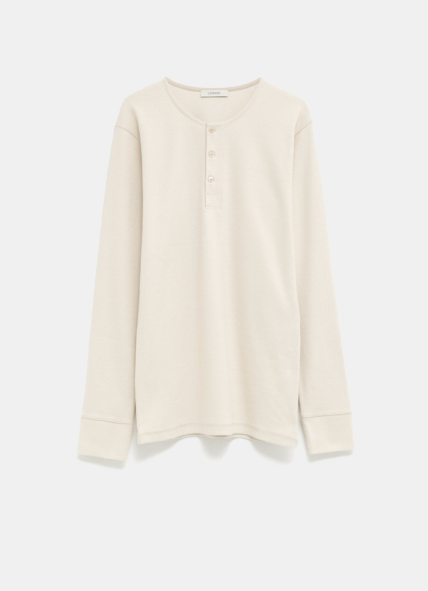 Camiseta Henley de manga larga para hombre