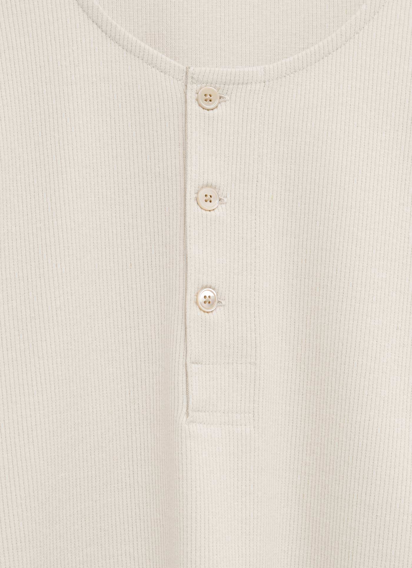 Camiseta Henley de manga larga para hombre