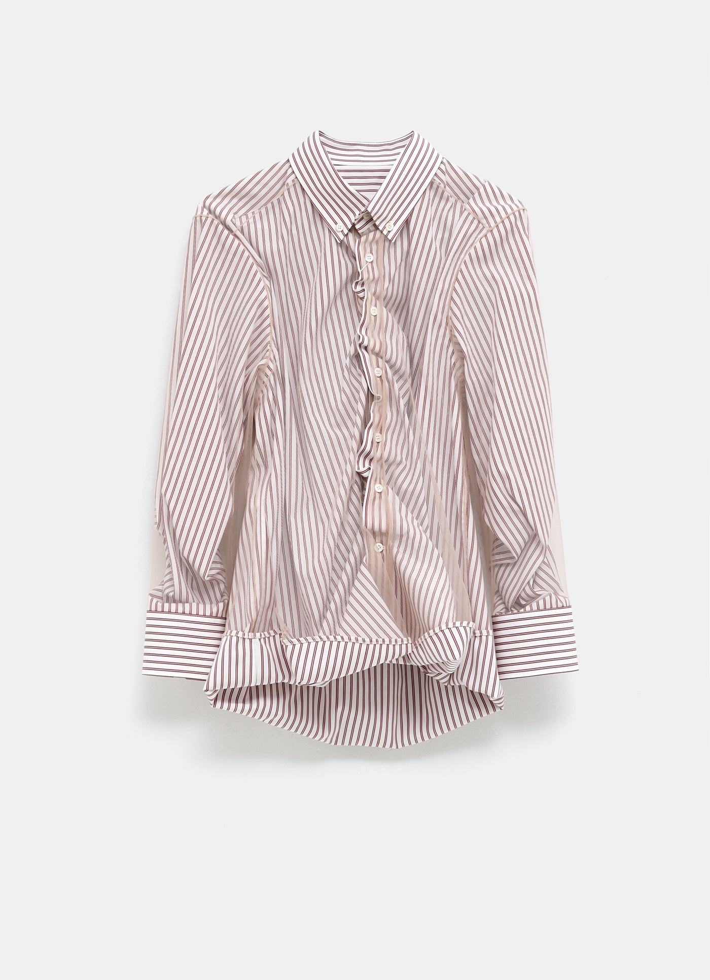 Camisa de tul en capas para mujer