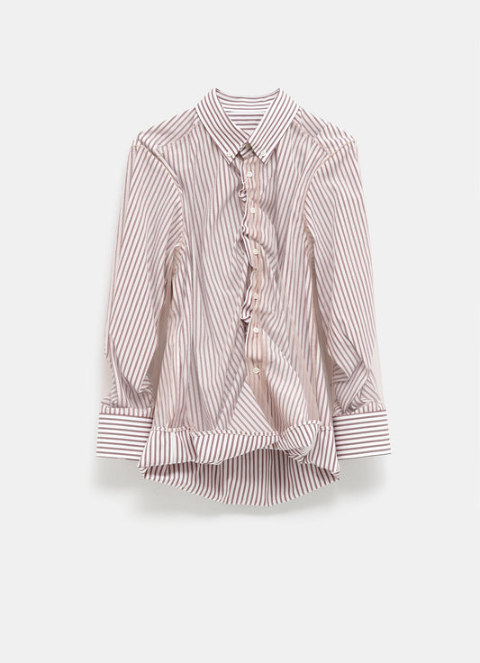 Camisa de tul en capas para mujer