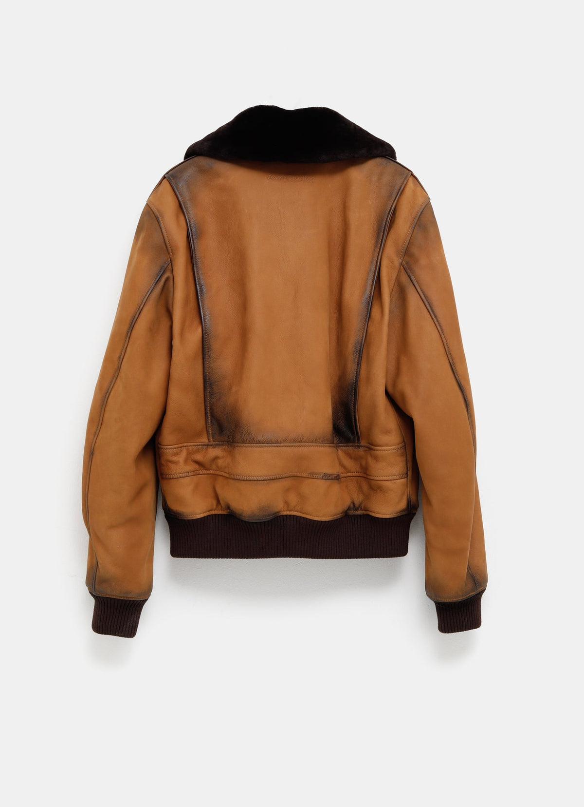 Chaqueta bomber de ante para hombre