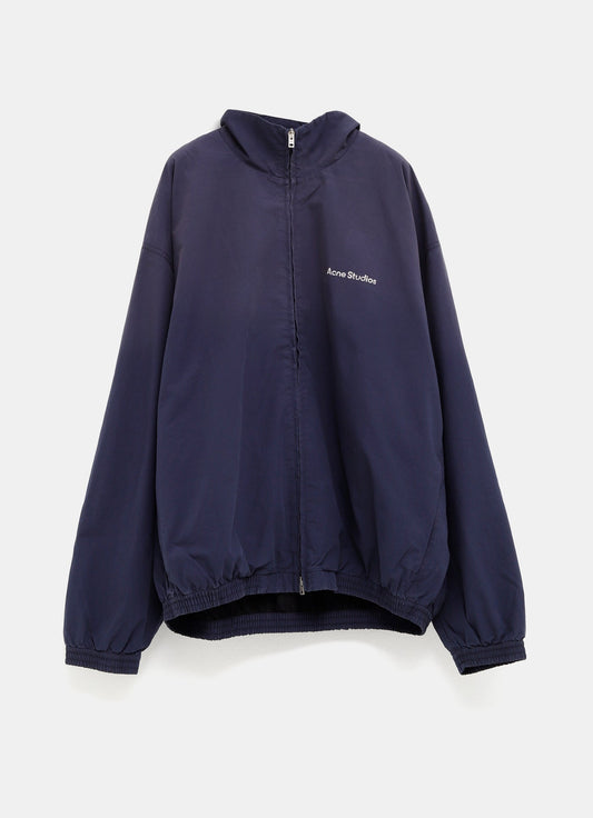 Chaqueta con cremallera y logo para hombre