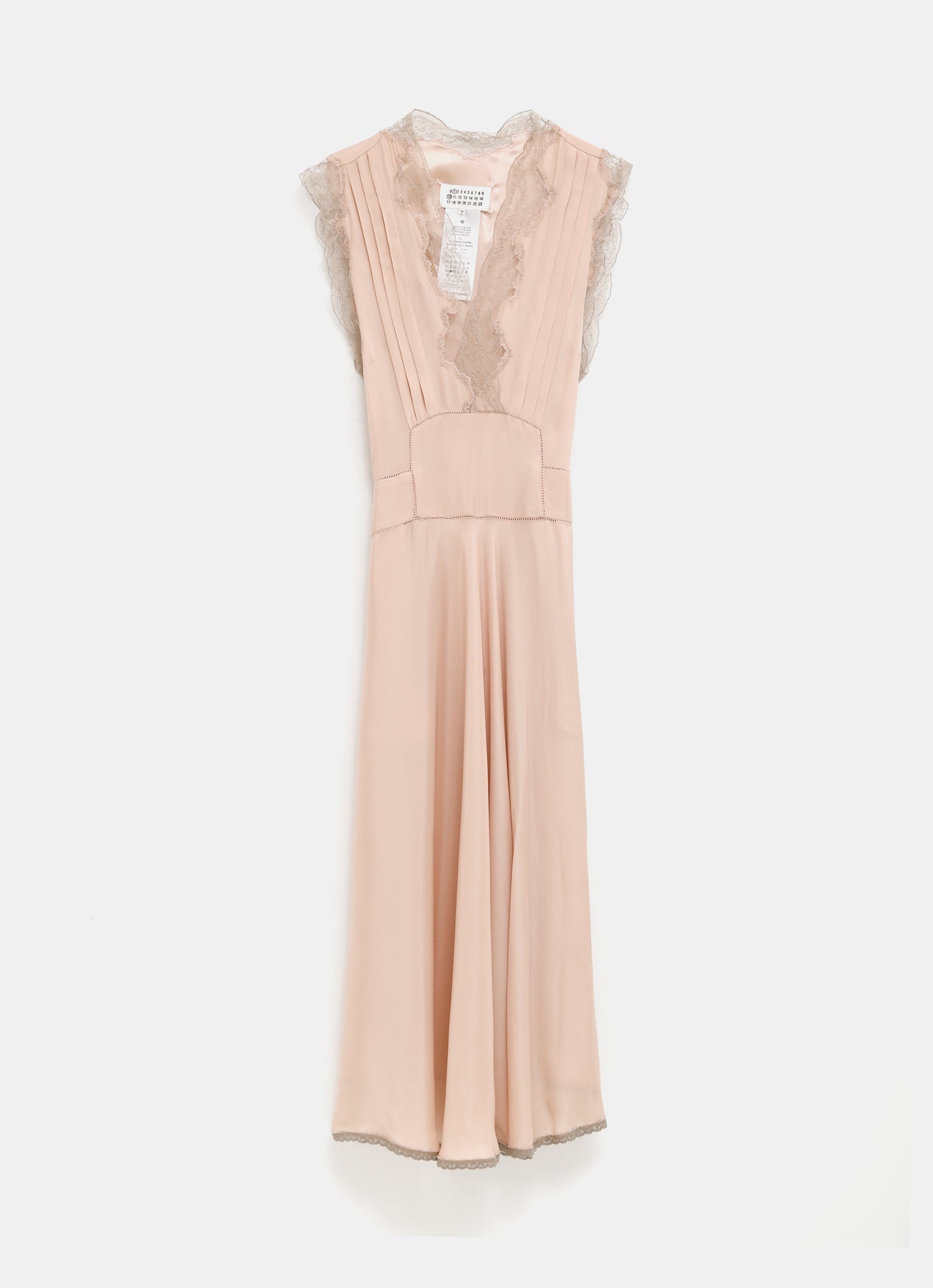 Vestido midi de seda