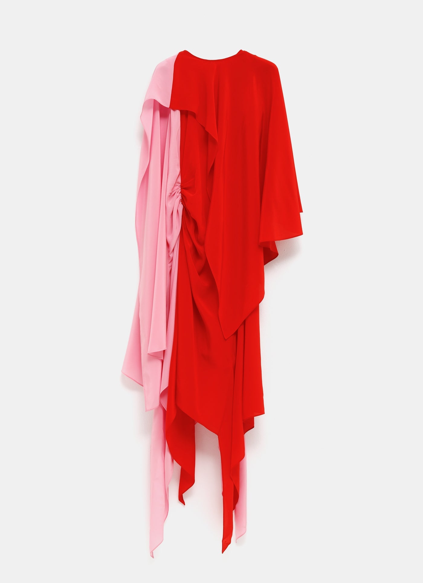 Vestido midi bicolor