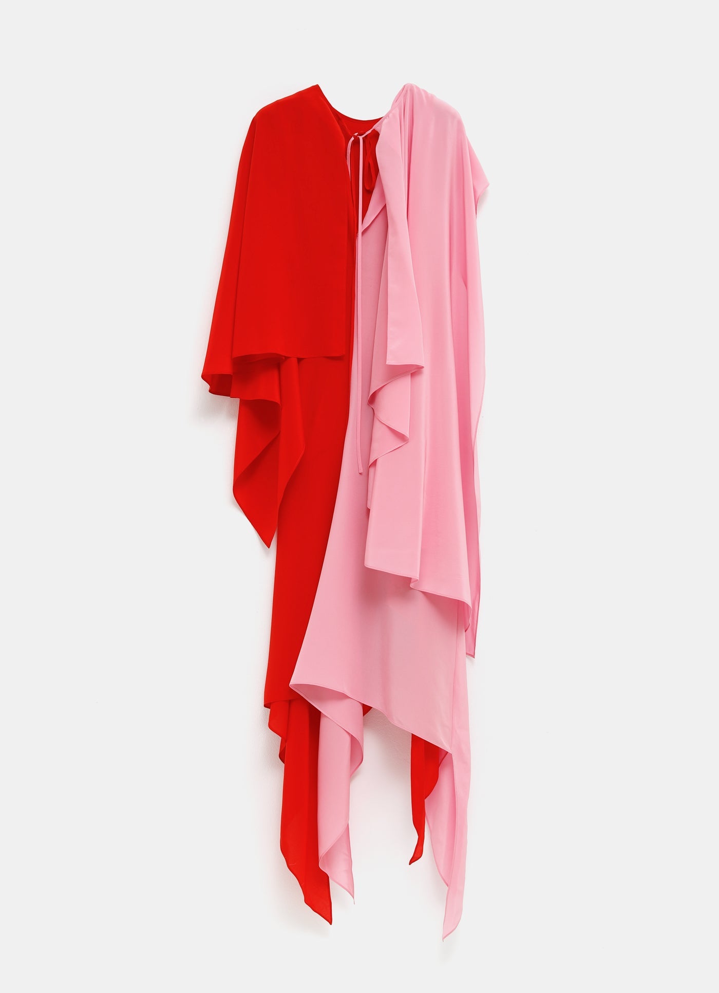 Vestido midi bicolor